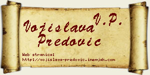 Vojislava Predović vizit kartica